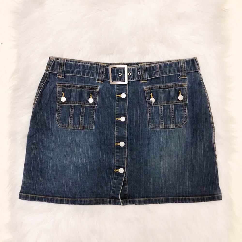 No Boundaries | Y2K Denim Mini Skirt